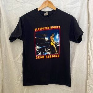 Gram Parsons Sleepless Nights T-Shirt Sz.Small